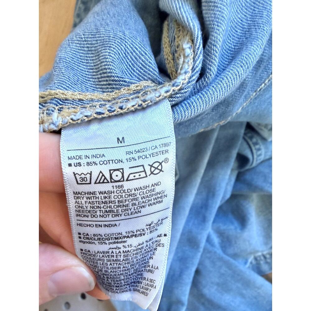 Old Navy High Rise OG Chino Denim Jeans Medium Wash Size M - Picture 5 of 7